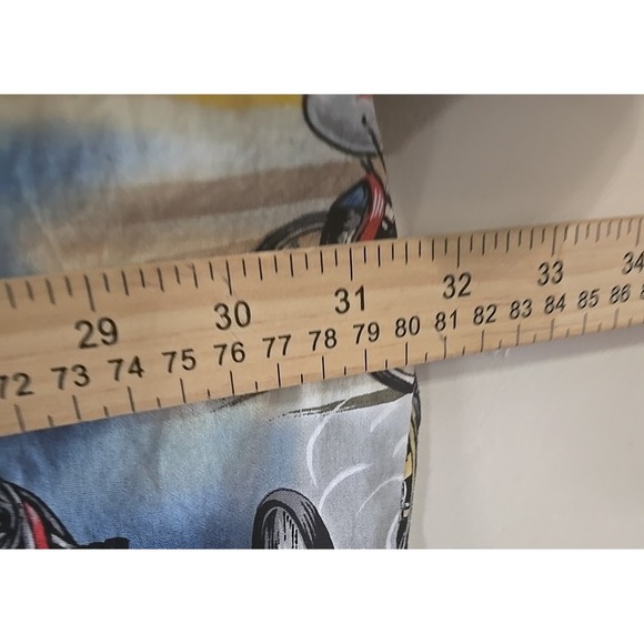 Men's Graphic Print Shirts - Blue and Black - Picture 16 of 16